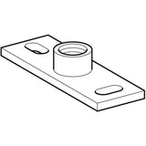 Geberit Grundplatte rechteckig, Zweiloch, mit Gewindemuffe