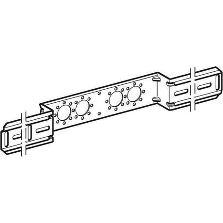 Geberit Montageplatte abgesetzt, zweifach, Anschlussdistanz 7,3 cm oder 15,3 cm: 1.0215, AD=15.3cm, AD1=7.3cm