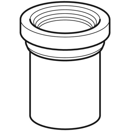 Geberit Anschlussstutzen mit Manschette: d=110mm, schwarz