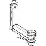 Geberit Clou Waschbeckenanschluss mit Hebelbetätigung: d=32mm, Ablaufventil: Edelstahl poliert