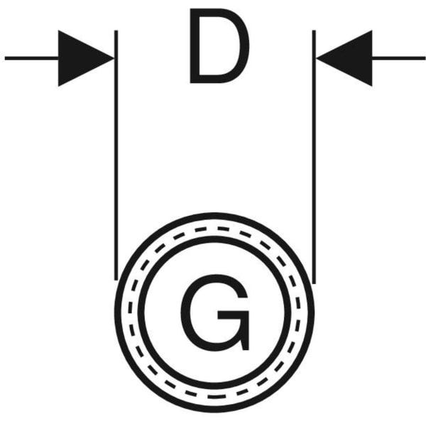 Geberit Gewinderohr: G=1/2″, galvanisch verzinkt