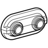 Geberit Doppelrosette: PS, di=14/15/16/18/20mm, reinweiß RAL 9010