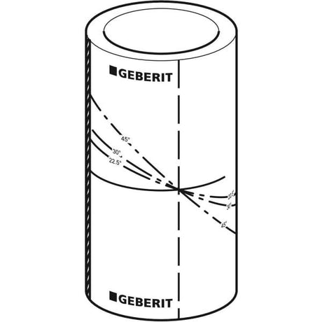 Geberit Rohrschott120: d=110mm, di=134mm
