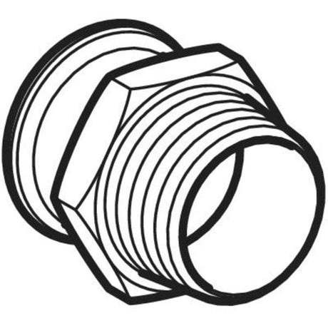 MAPRESS Edelstahl G Pressfitting Übergangsstück (Gas), gerade, Pressmuffe zu Außengewinde konisch BSPT-R