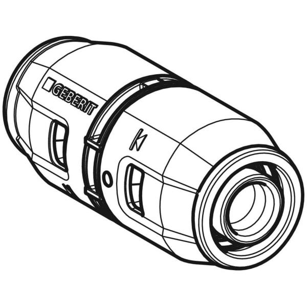 Geberit PushFit Kupplung: PVDF, d=20mm
