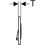 Geberit Sigma20 Betätigungsplatte für 2-Mengen-Spülung, Round