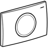 Geberit Delta15 Betätigungsplatte für Spül-Stopp-Spülung, Round: weiß