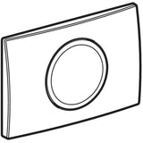 Geberit Delta15 Betätigungsplatte für Spül-Stopp-Spülung, Round: weiß