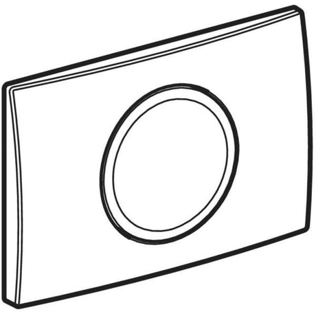 Geberit Delta15 Betätigungsplatte für Spül-Stopp-Spülung, Round: weiß