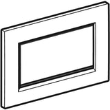 Geberit Sigma10 (ex Sigma30) Betätigungsplatte für Spül-Stopp-Spülung, Square, verschraubbar, pneumatisch, Ein-Knopf-Bedienung