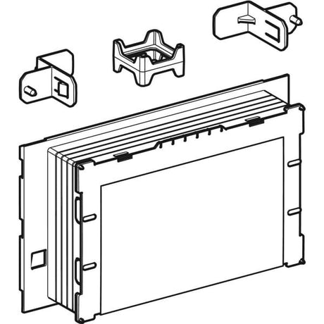 Rohbauset flächenbündig, für Geberit Element für Wand-WC, mit Sigma UP-Spülkasten 12 cm