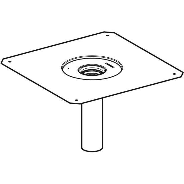 Geberit Pluvia Dampfsperrenanschluss: d=56mm, Anschluss Abdichtung=CrNi-Stahl 1.4301