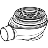 Geberit Duschwannenablauf d90, Sperrwasserhöhe 50 mm, Abgang aus PP: d=50mm, Anschlussstutzen=PP