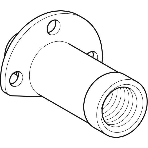 Geberit Anschluss gerade mit Außengewinde MF 1/2": CC499K, RMF=1/2″, Rp=1/2″, L=5.7cm