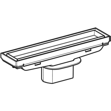Geberit CleanLine Duschrinne befliesbar: L=18.8cm, kundenspezifisch / Edelstahl gebürstet