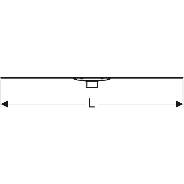 Geberit CleanLine60 Duschrinne für dünne Bodenbeläge