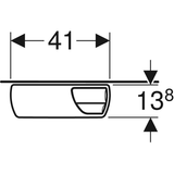 Geberit AP140 AP-Spülkasten 2-Mengen-Spülung, halbhochhängend