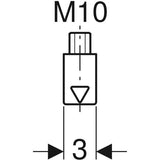 Geberit Pluvia Aufhängeelement: galvanisch verzinkt, L=6.7cm