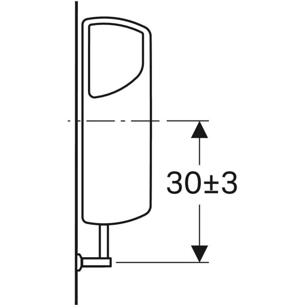 Geberit AP140 AP-Spülkasten Spül-Stopp-Spülung, Kunststoff, Außengewinde 1/2 Zoll, Spülvolumen 6 - 9 l, mit Eckventil, Bedienung Hebel, Geräuschklasse Füllventil Gruppe I, <=20 dB(A)