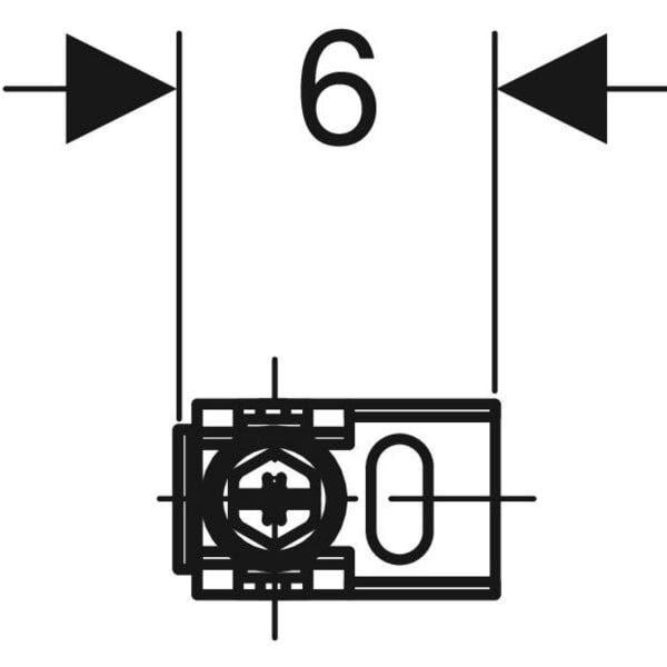 Geberit Duofix Set Wandanker für Einzelmontage, Ecklösung (2 St.)
