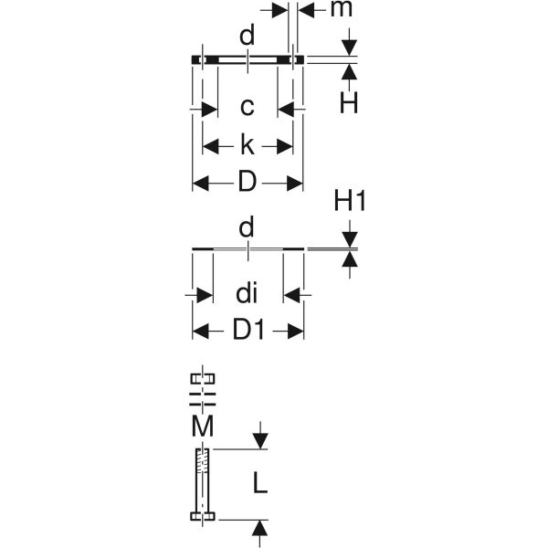 Geberit PE Set Flansch: d=110mm, di=102mm