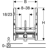 Geberit GIS Element für Bidet, universell