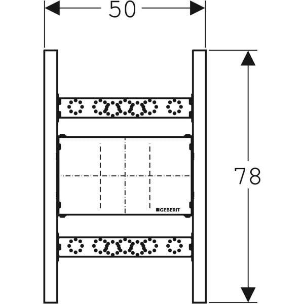 Geberit Duofix Traversenelement für Wandarmatur Unterputz