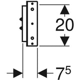 Geberit Duofix Traverse für Wandarmatur AP, variable Armaturenposition