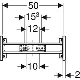 Geberit Duofix Traverse für Wandarmatur AP, variable Armaturenposition