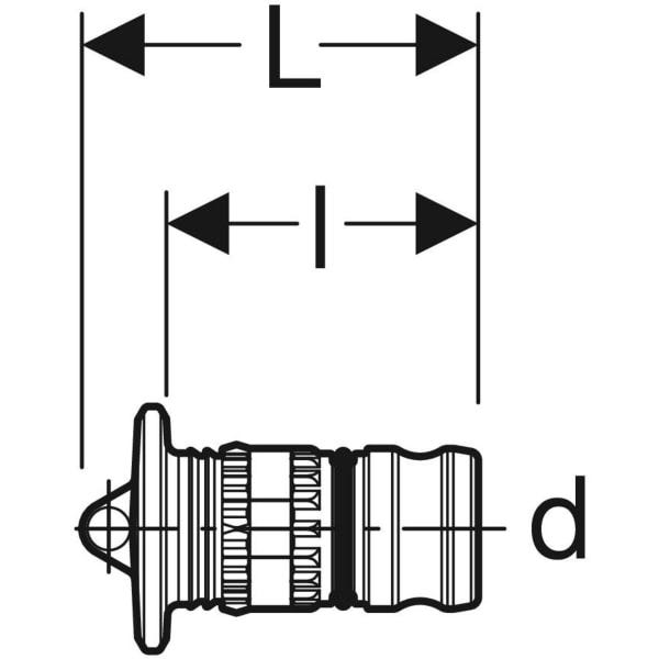 Geberit Mepla Rohr-Endstopfen: PVDF