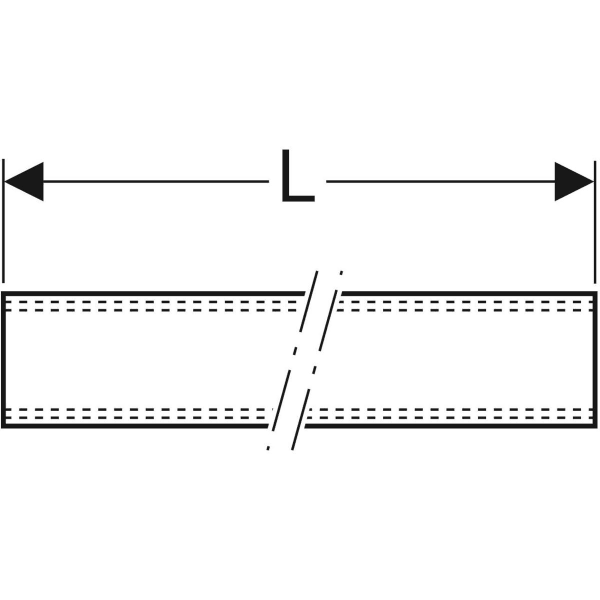 Geberit Gewinderohr: G=1/2″, galvanisch verzinkt