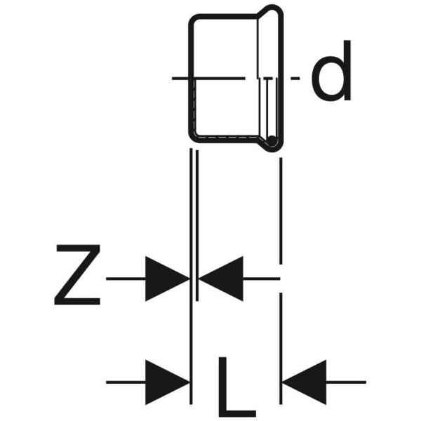 Geberit Mapress Kupfer Kappe (Gas)