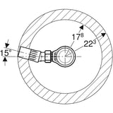 Geberit Duschwannenablauf für Duschwannen mit Ventilloch ø 52 mm, DN 50, Polyethylen (PE)