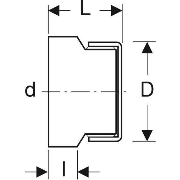 Geberit Silent-db20 Enddeckel verschraubbar: d=160mm
