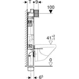 Geberit Kombifix Element für Wand-WC, mit Omega UP-Spülkasten 12 cm