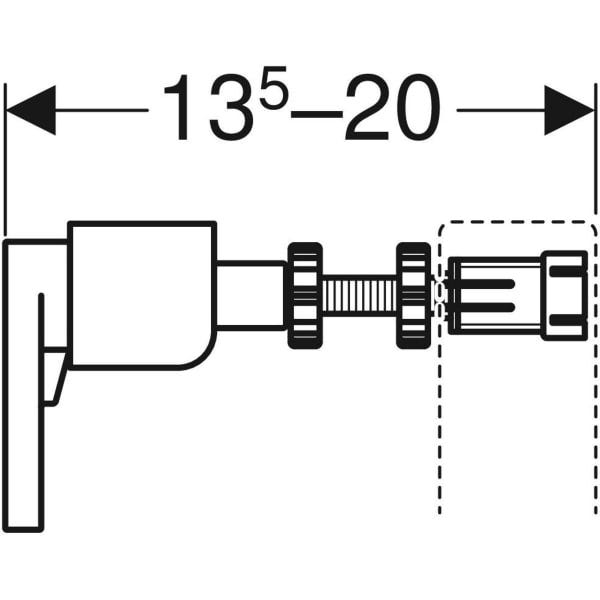 Geberit Duofix Set Wandanker für Einzelmontage (2 St.)