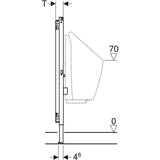 Geberit Duofix Element für Urinal 112-130 cm Universal für AP-Druckspüler