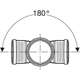 Geberit Silent-PP Abzweig 87,5° zweifach: d=125mm, d1=110mm