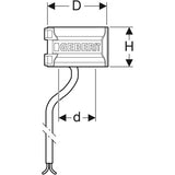 Geberit Pluvia Heizung 230 V / 8 W: d=56mm
