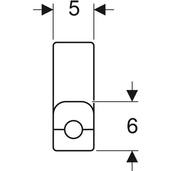 Geberit Mepla Metallrohr-Anschlussbogen 90° mit Dämmbox und Anschlussverschraubung für Eurokonus: Werkstoff=Messing / Kupfer, d=16mm, d1=15mm, L1=30cm, vernickelt