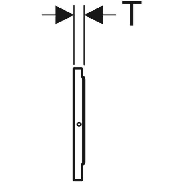 Geberit WC-Steuerung elektronisch, Netzbetrieb, für Sigma UP-Spülkasten 12 cm, mit Sigma10 Betätigungsplatte, Round, automatisch / berührungslos / manuell: Platte und Taste: gebürstet, easy-to-clean-beschichtet, Designring: poliert