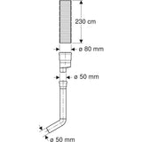 Geberit Geruchsabsaugungsset für Sigma UP-Spülkasten mit Anschlussrohr für Geruchsabsaugung mit Abluft