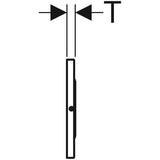 Geberit WC-Steuerung elektronisch, Netzbetrieb, für Sigma UP-Spülkasten 12 cm, mit Sigma10 Betätigungsplatte, Round, automatisch / berührungslos, verschraubbar: Platte: gebürstet, easy-to-clean-beschichtet, Designring: poliert