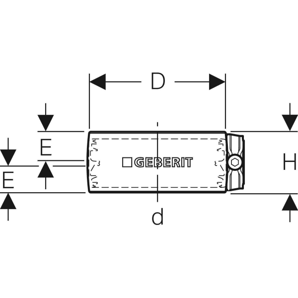 Geberit Silent-db20 Spannverbinder