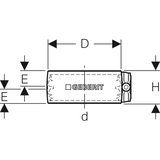 Geberit Silent-db20 Spannverbinder: d=110mm