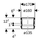 Geberit Silent-db20 Stütz- und Dehnmuffe