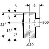 Geberit Silent-db20 Abzweig 88,5°