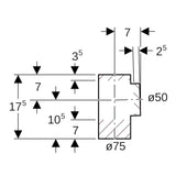 Geberit PE Abzweig T-Stück 88,5°