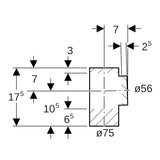 Geberit PE Abzweig T-Stück 88,5°