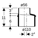 Geberit Silent-db20 Reduktion exzentrisch